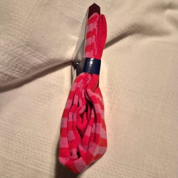 Tooby Doo girls footless sweater tights leggings red and pink stripe NEW - Picture 5 of 6